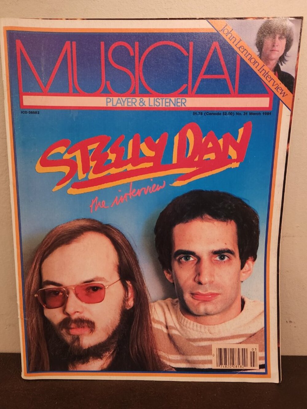March 1981 issue of the magazine "Musician," featuring an interview Steely Dan